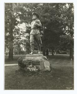 Pioneer statue, campus of the ... Digital ID: 93786. New York Public Library